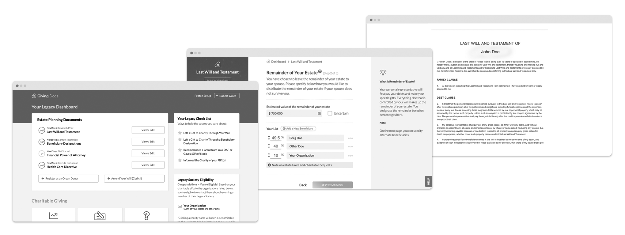 Giving Docs pages and tools